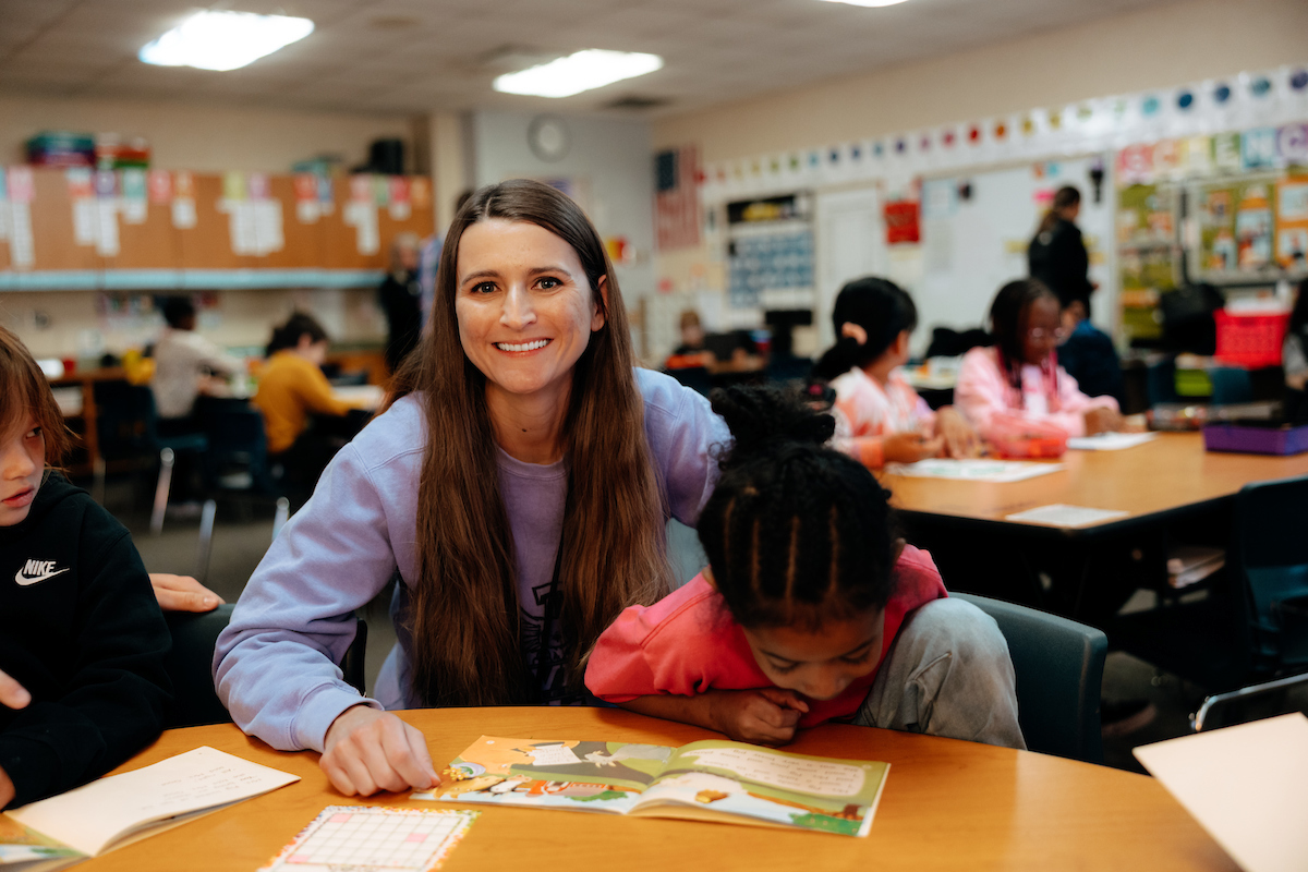 Mentor teacher in elementary classroom